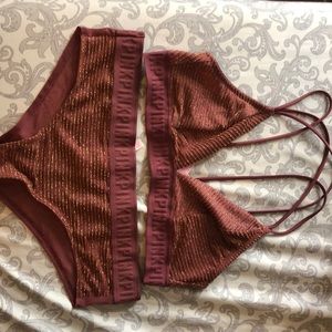 VS pink lingerie set